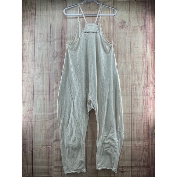 Free Movement Oversized Jumpsuit Romper Oatmeal Harem Cropped Yoga Loungewear S - Picture 3 of 7